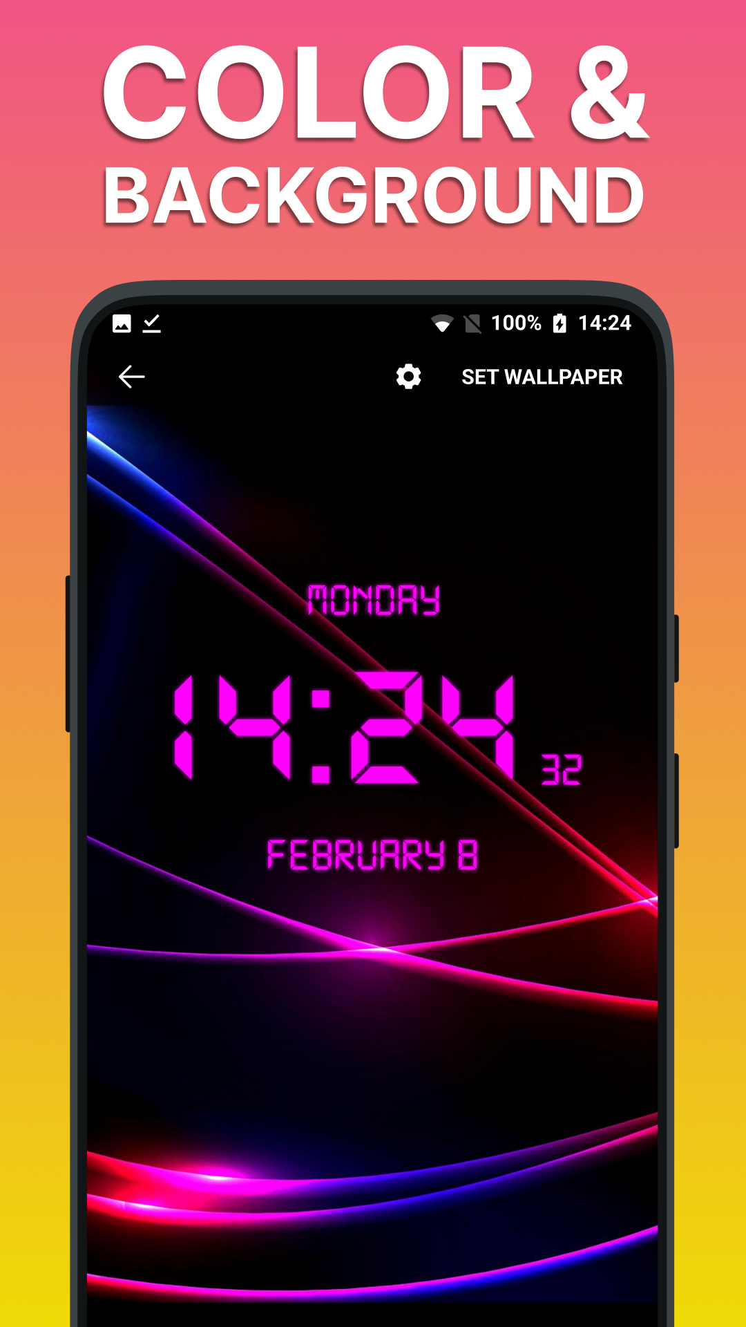 اسکرین شات 4 برنامه SmartClock - LED Digital Clock