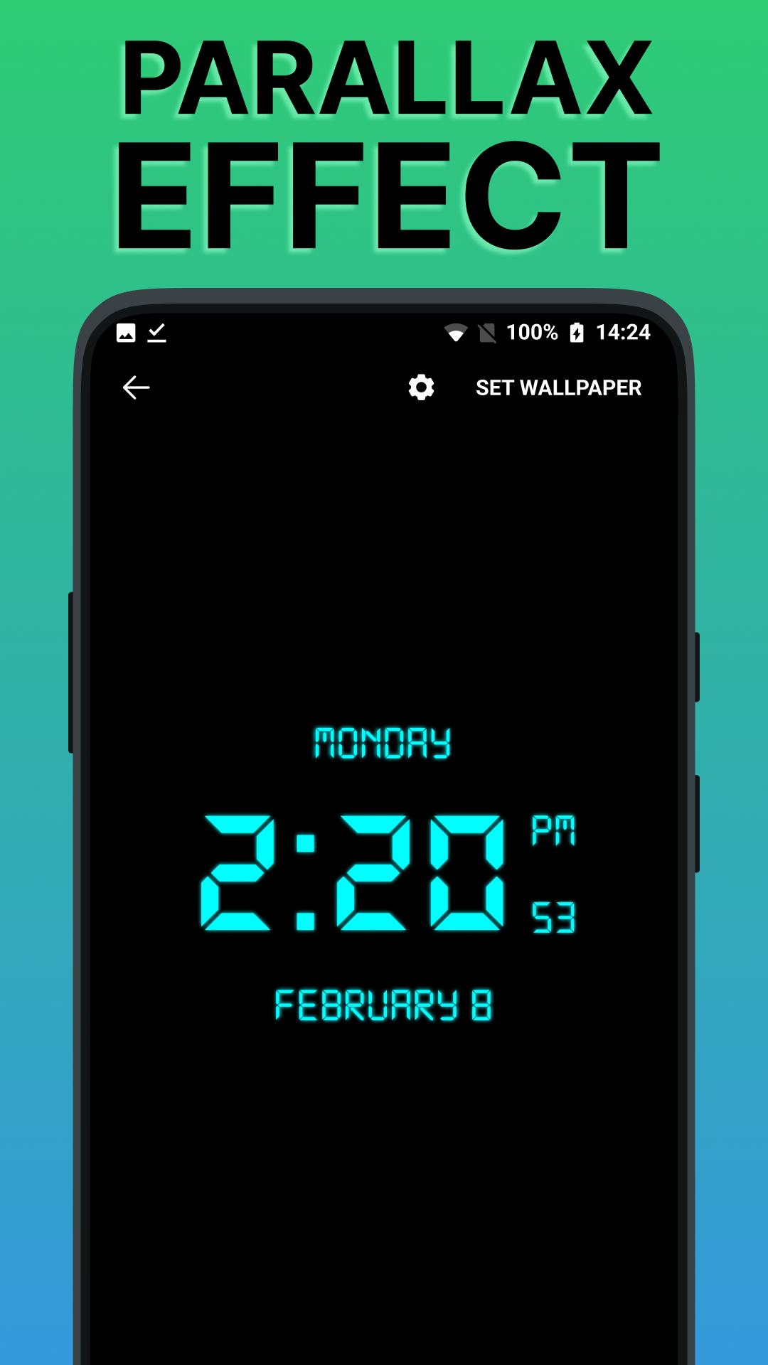 اسکرین شات 6 برنامه SmartClock - LED Digital Clock
