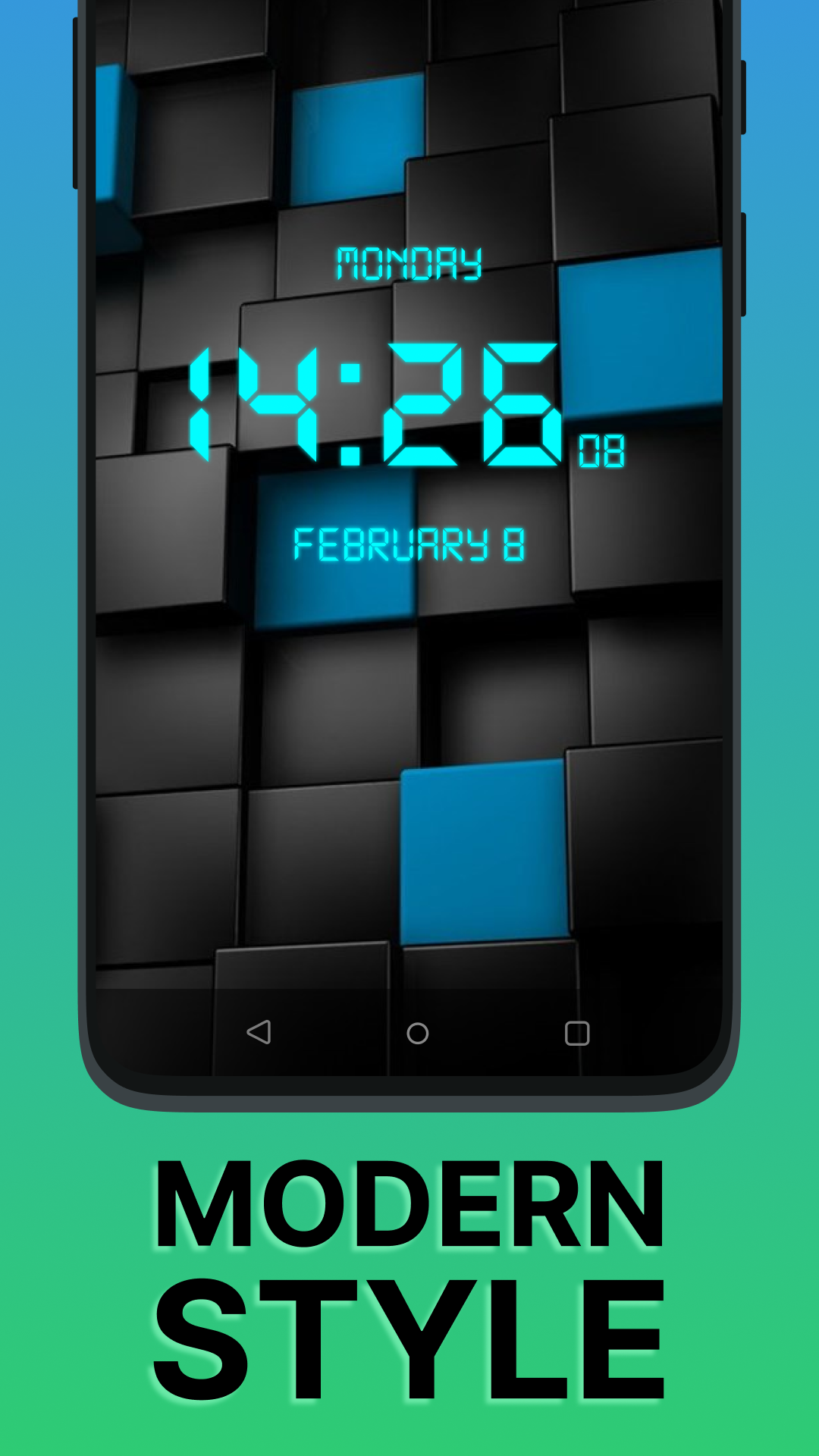 اسکرین شات 3 برنامه SmartClock - LED Digital Clock