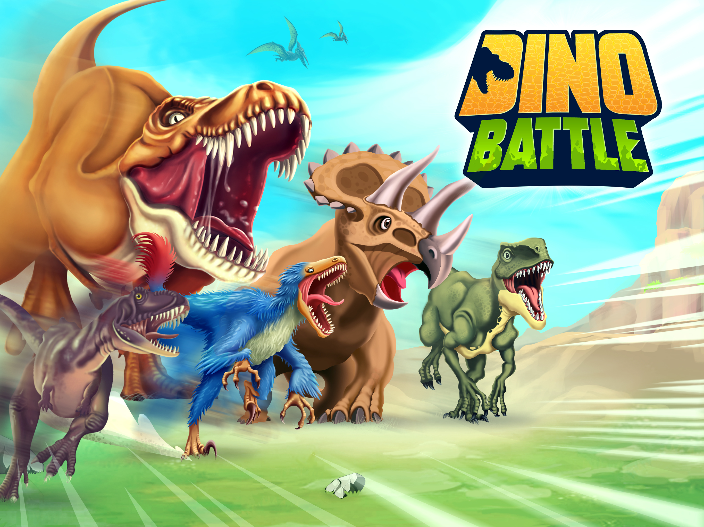 اسکرین شات 1 بازی Dino Battle