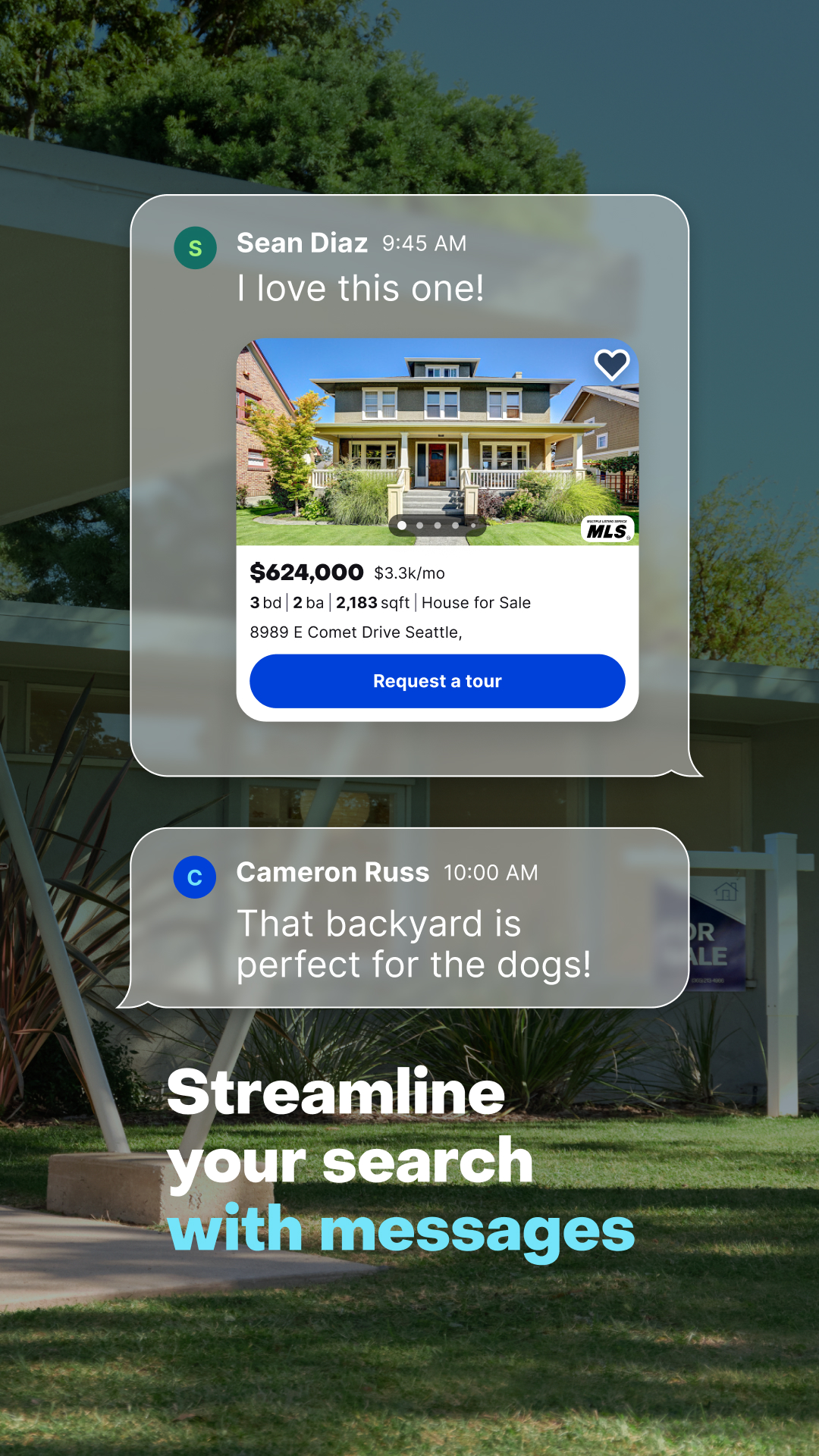 اسکرین شات 2 برنامه Zillow: Homes for Sale & Rent