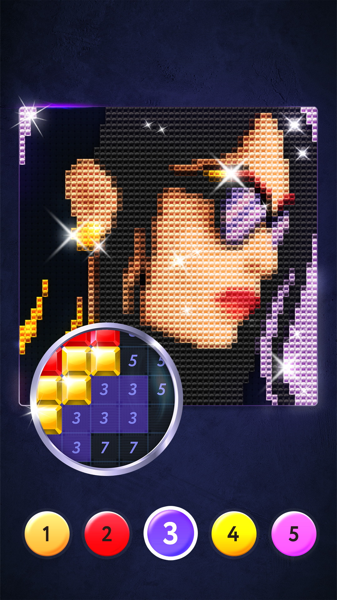 اسکرین شات 4 برنامه Magic Diamond Painting－Gem Art