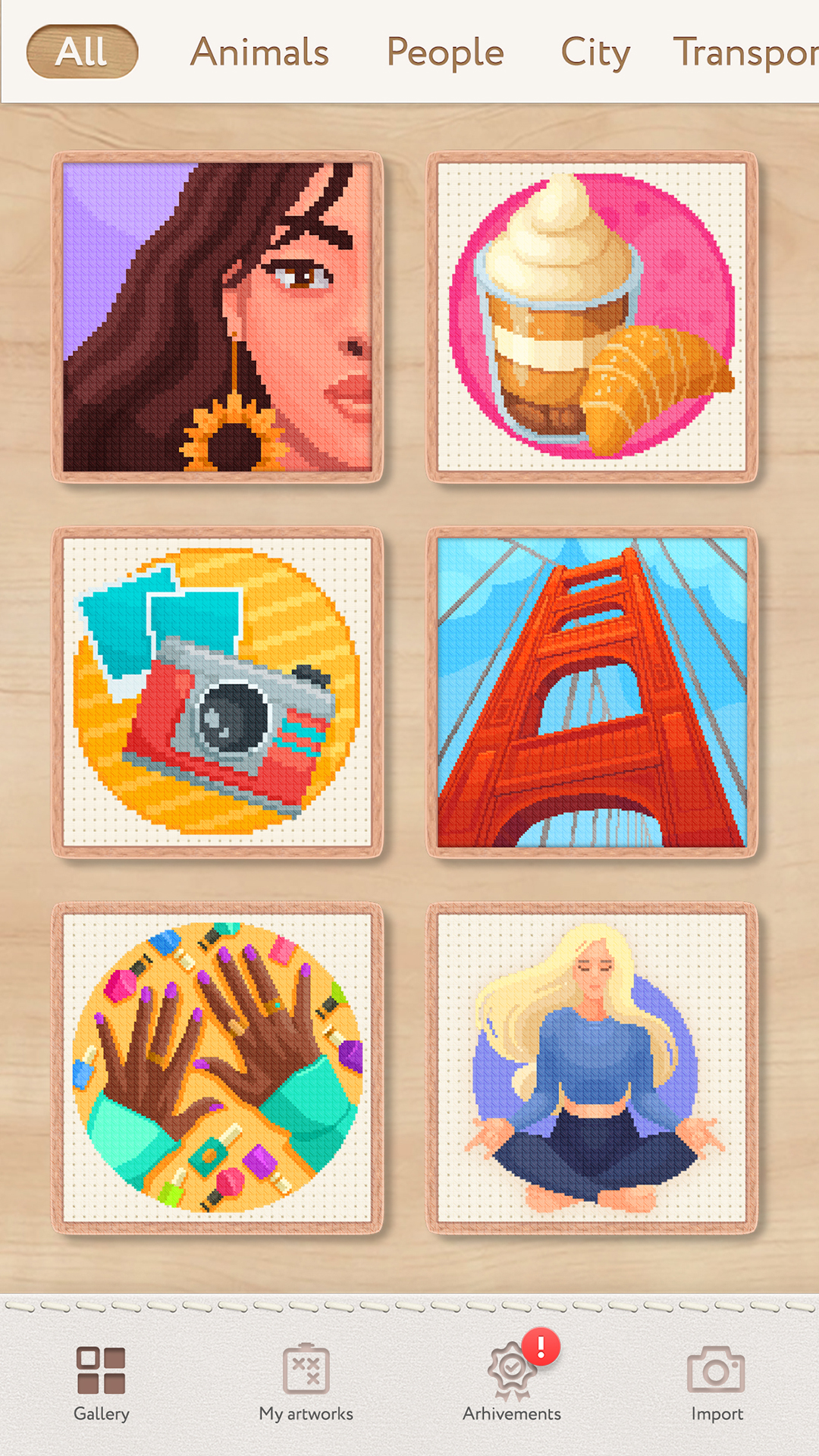 اسکرین شات 1 بازی Magic Cross Stitch: Pixel Art