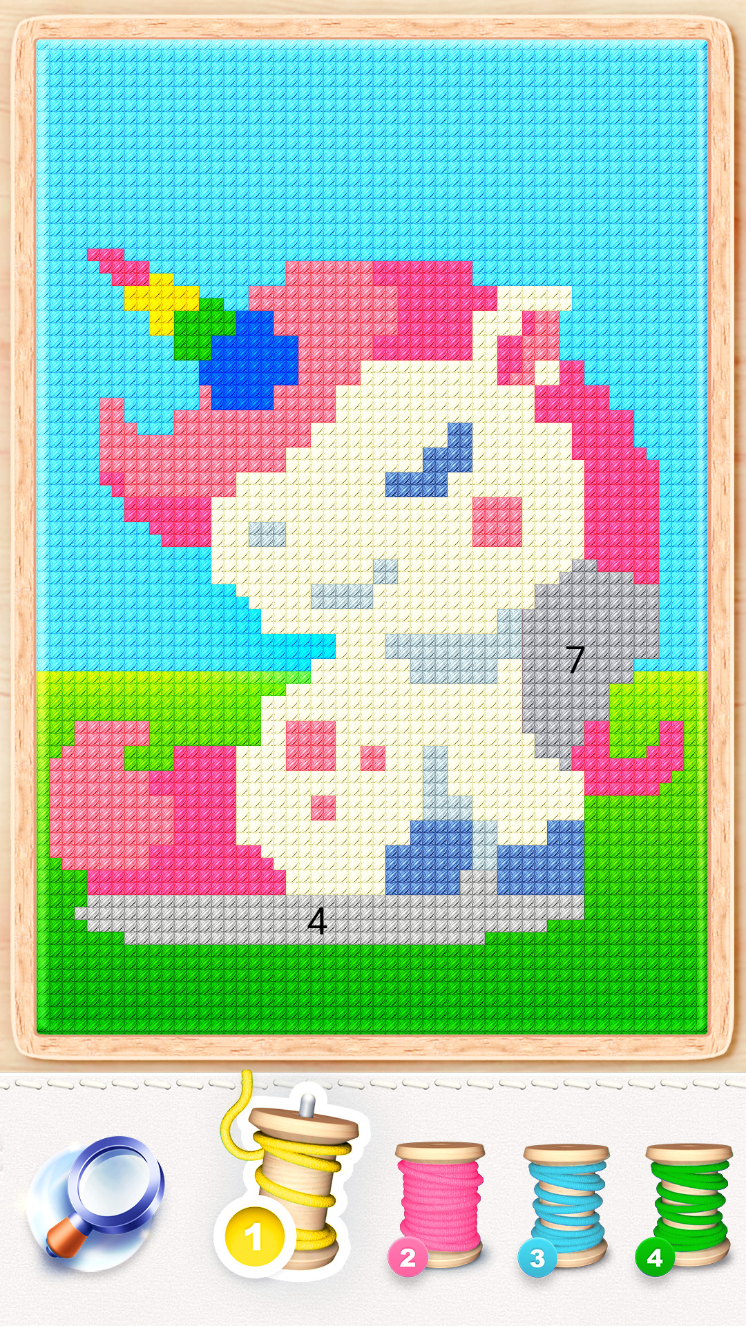 اسکرین شات 3 بازی Magic Cross Stitch: Pixel Art