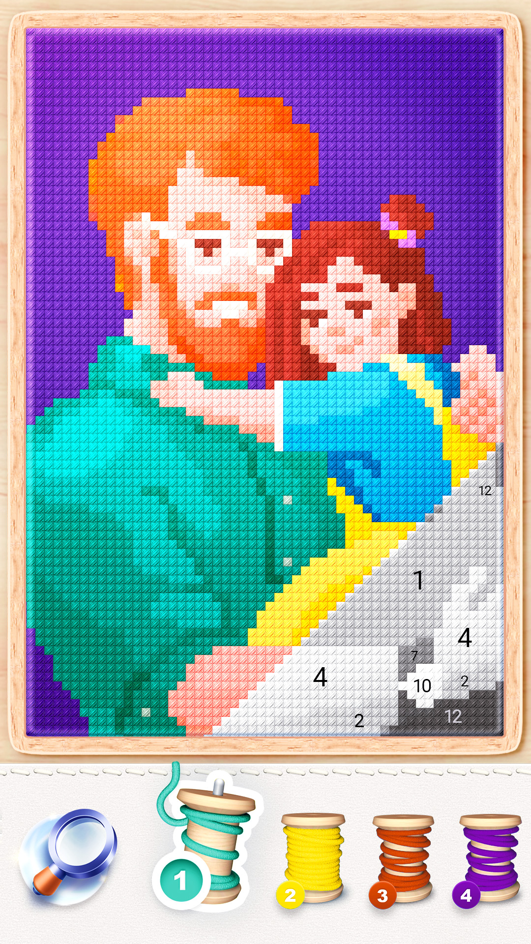 اسکرین شات 2 بازی Magic Cross Stitch: Pixel Art