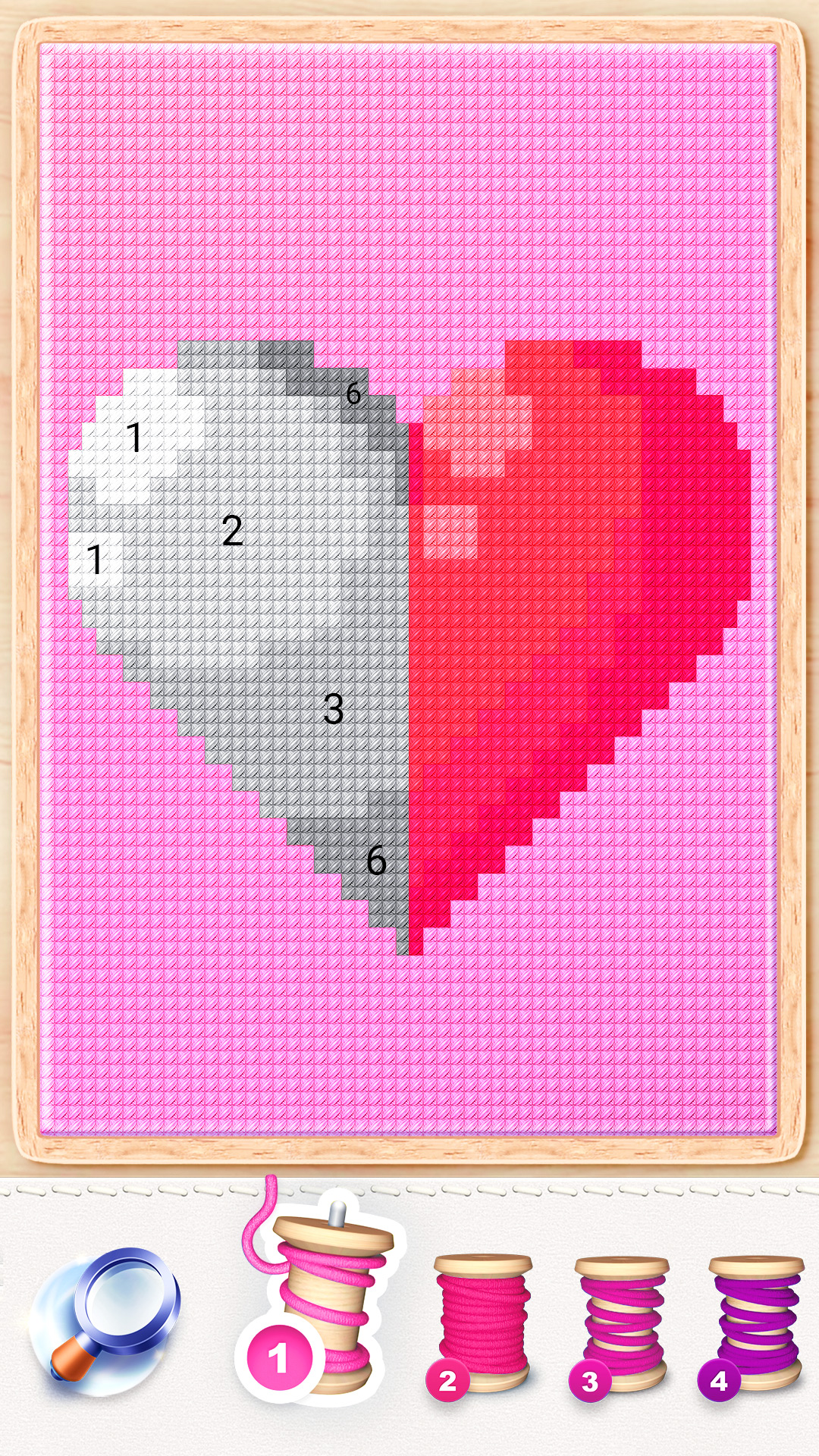 اسکرین شات 5 بازی Magic Cross Stitch: Pixel Art