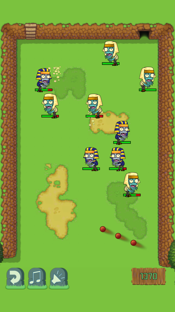 اسکرین شات 3 بازی Ballz vs Zombies, zap a zombie