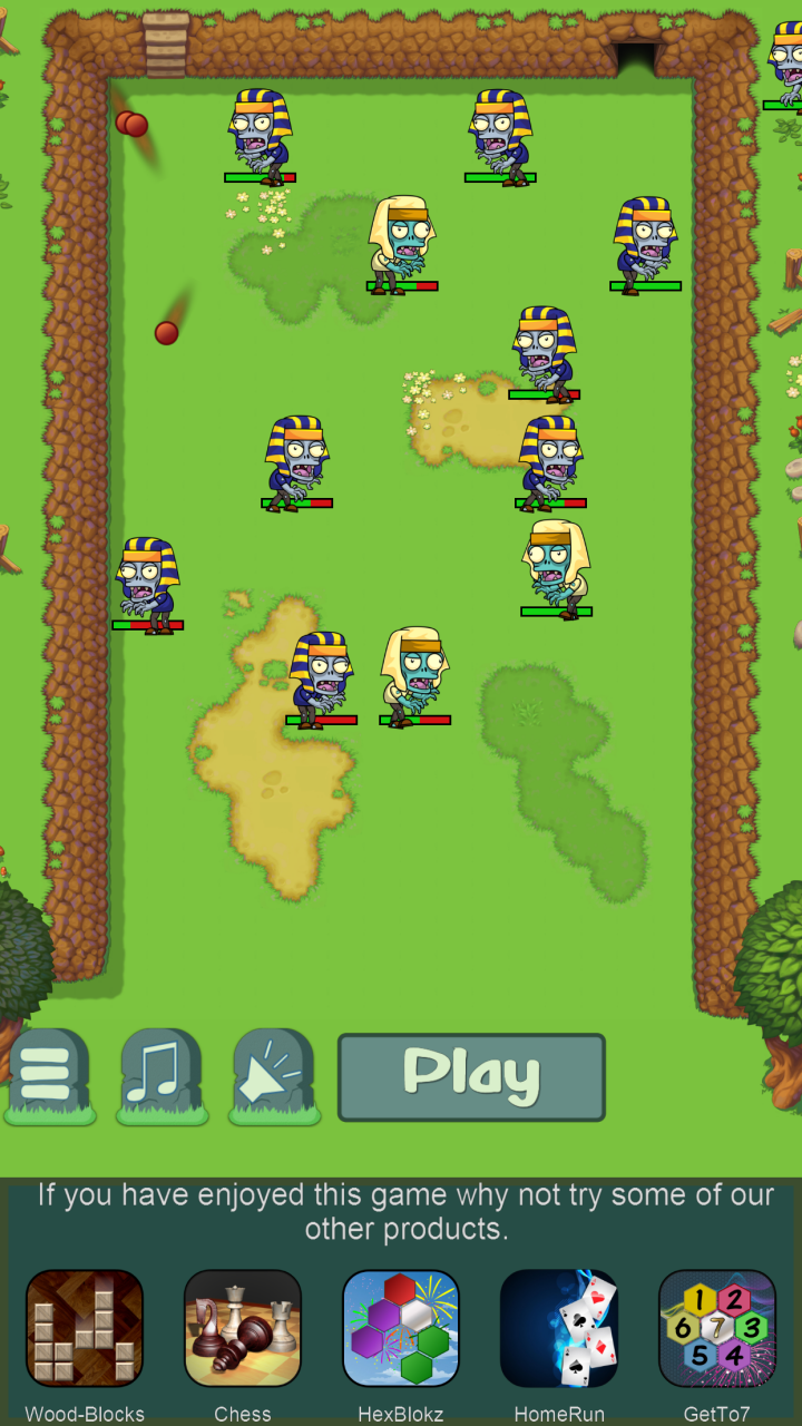 اسکرین شات 2 بازی Ballz vs Zombies, zap a zombie
