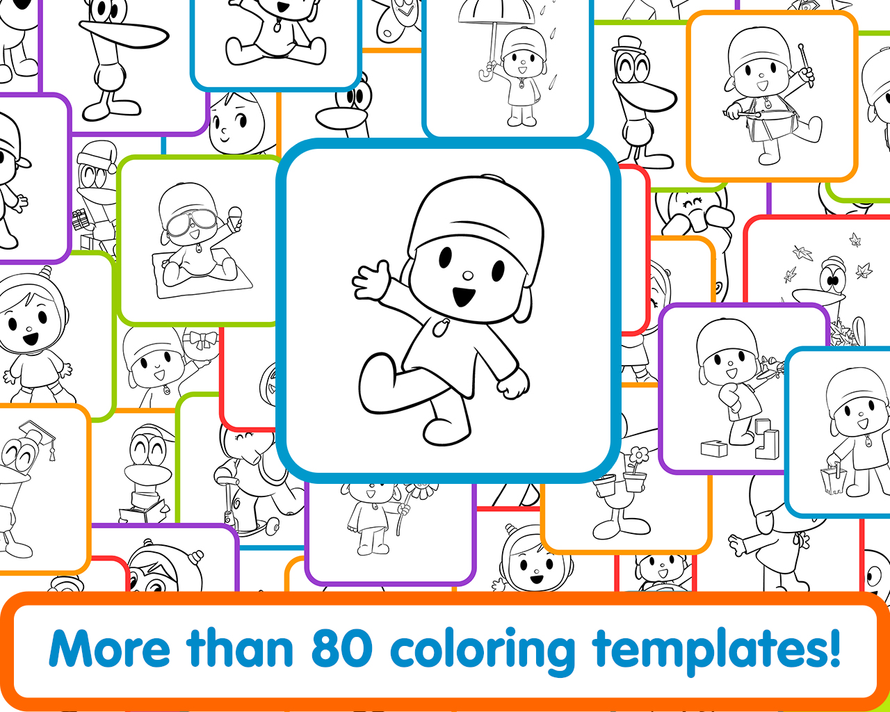 اسکرین شات 2 بازی Pocoyo Colors:  Fun drawings!