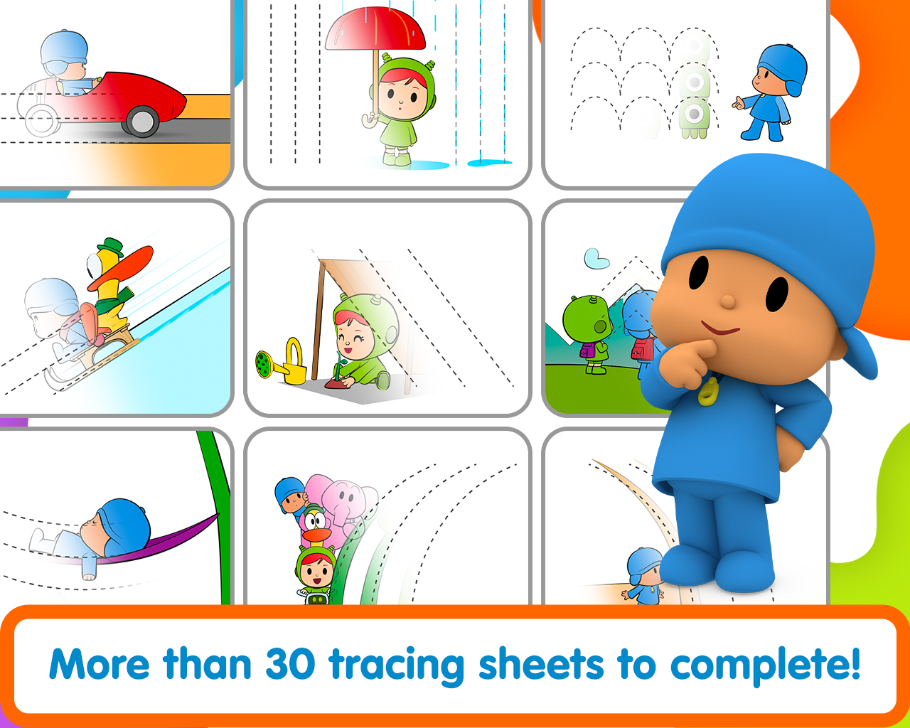 اسکرین شات 5 بازی Pocoyo Colors:  Fun drawings!