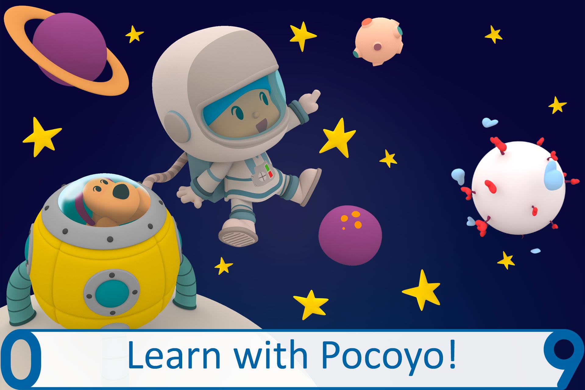 اسکرین شات 2 بازی Pocoyo 1,2,3 Space Adventure