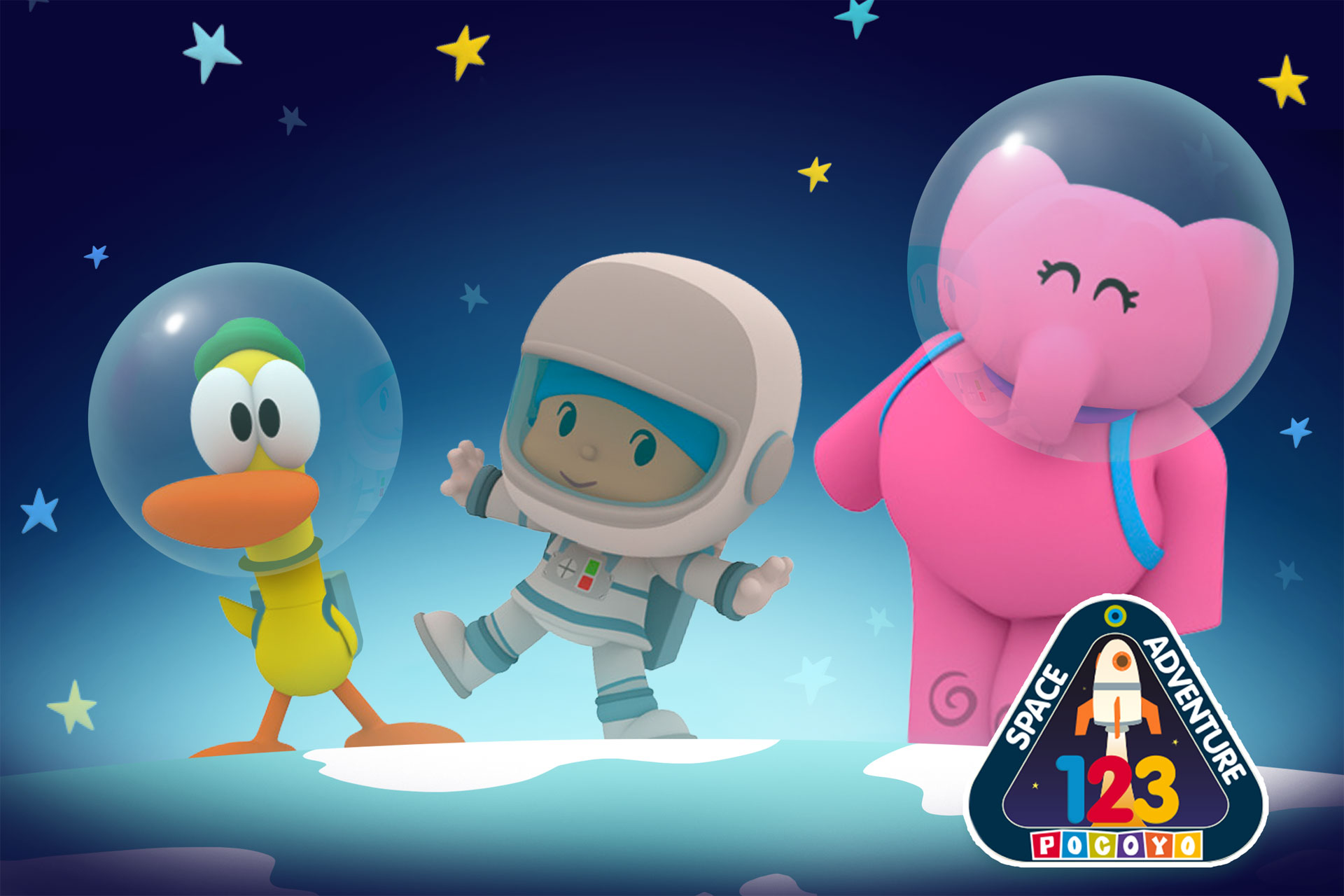 اسکرین شات 1 بازی Pocoyo 1,2,3 Space Adventure