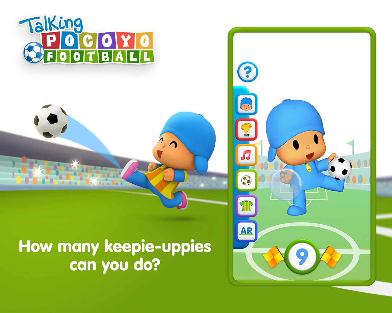 اسکرین شات 1 بازی Talking Pocoyo Football