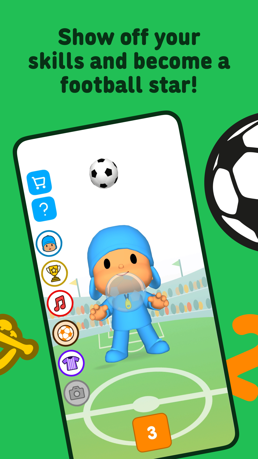 اسکرین شات 4 بازی Talking Pocoyo Football