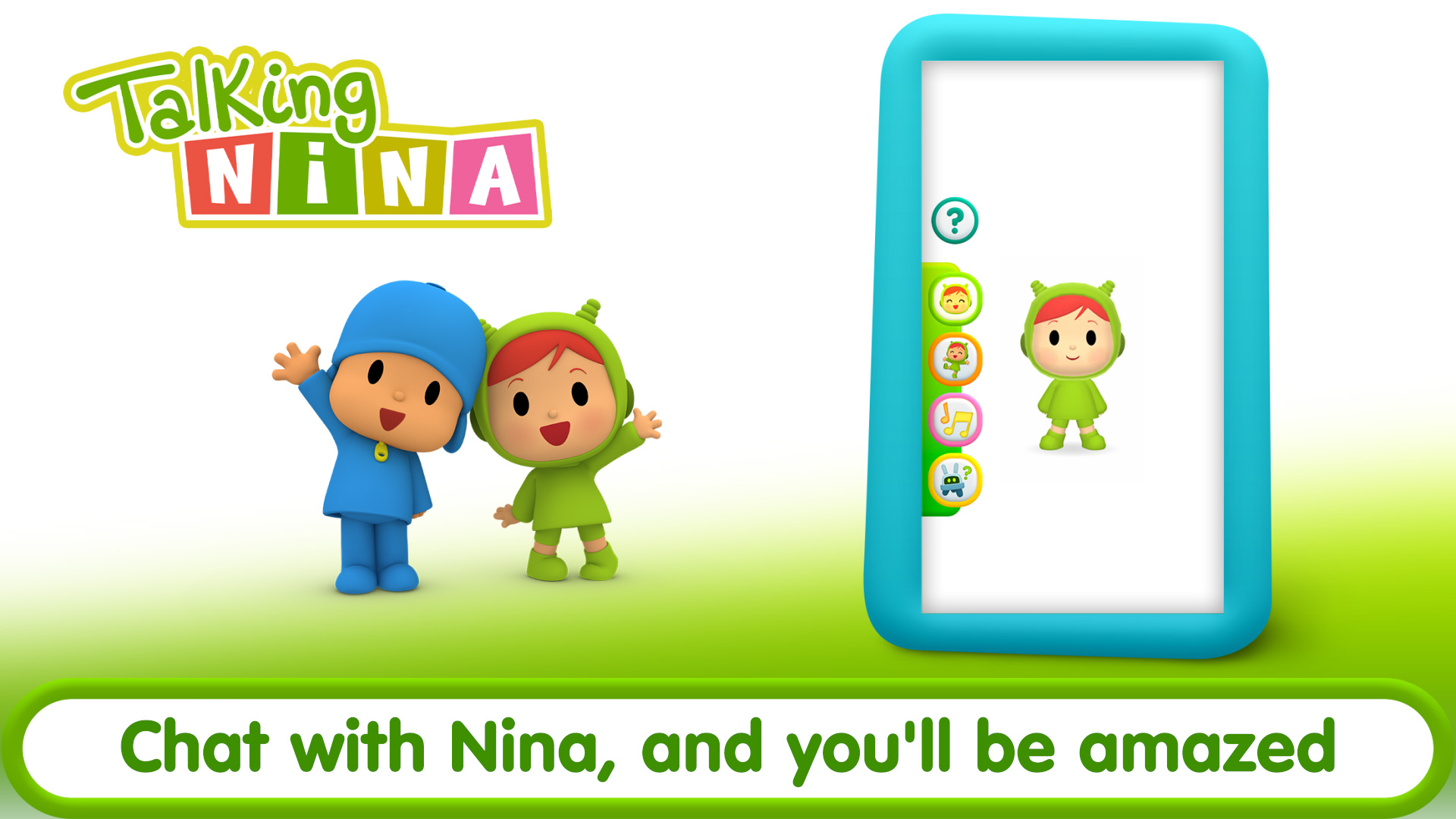 اسکرین شات 1 بازی Talking Pocoyo: My friend Nina