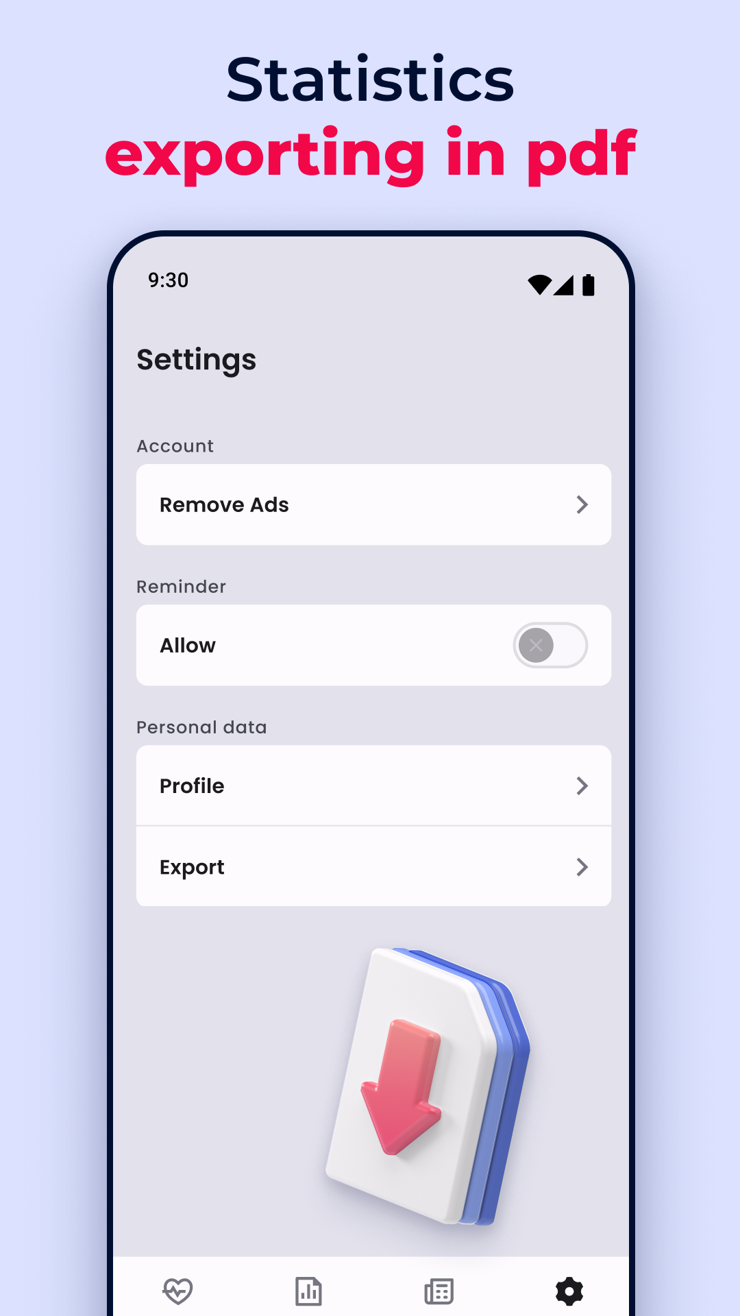 اسکرین شات 8 برنامه Blood Pressure Tracker