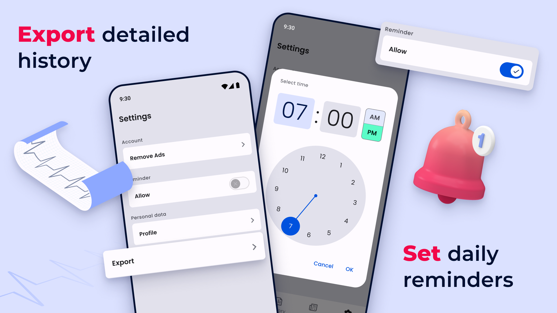 اسکرین شات 3 برنامه Blood Pressure Tracker
