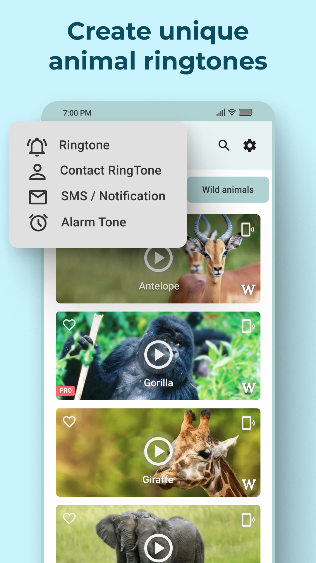 اسکرین شات 7 برنامه Animal Sounds and Ringtones