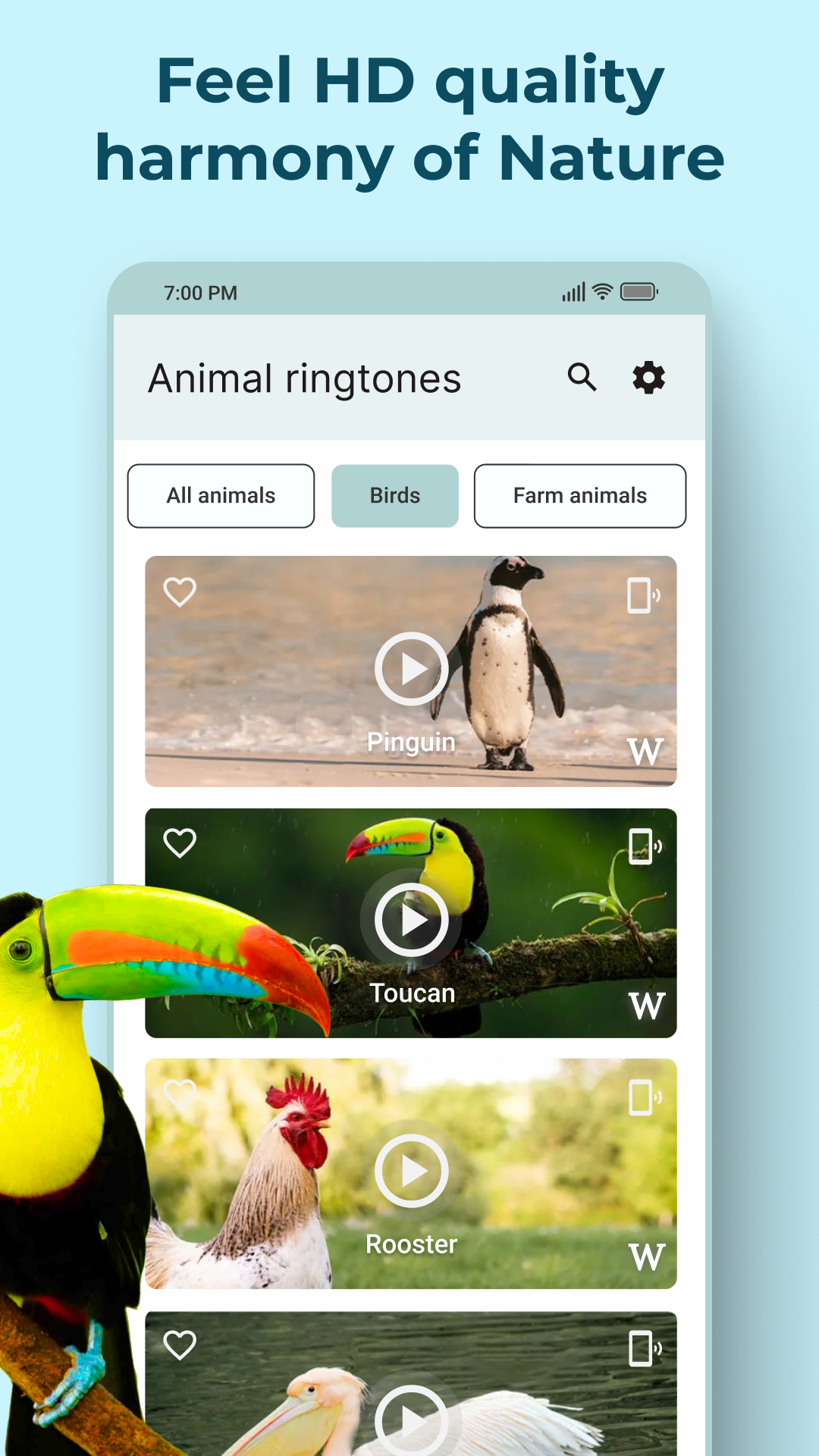 اسکرین شات 6 برنامه Animal Sounds and Ringtones
