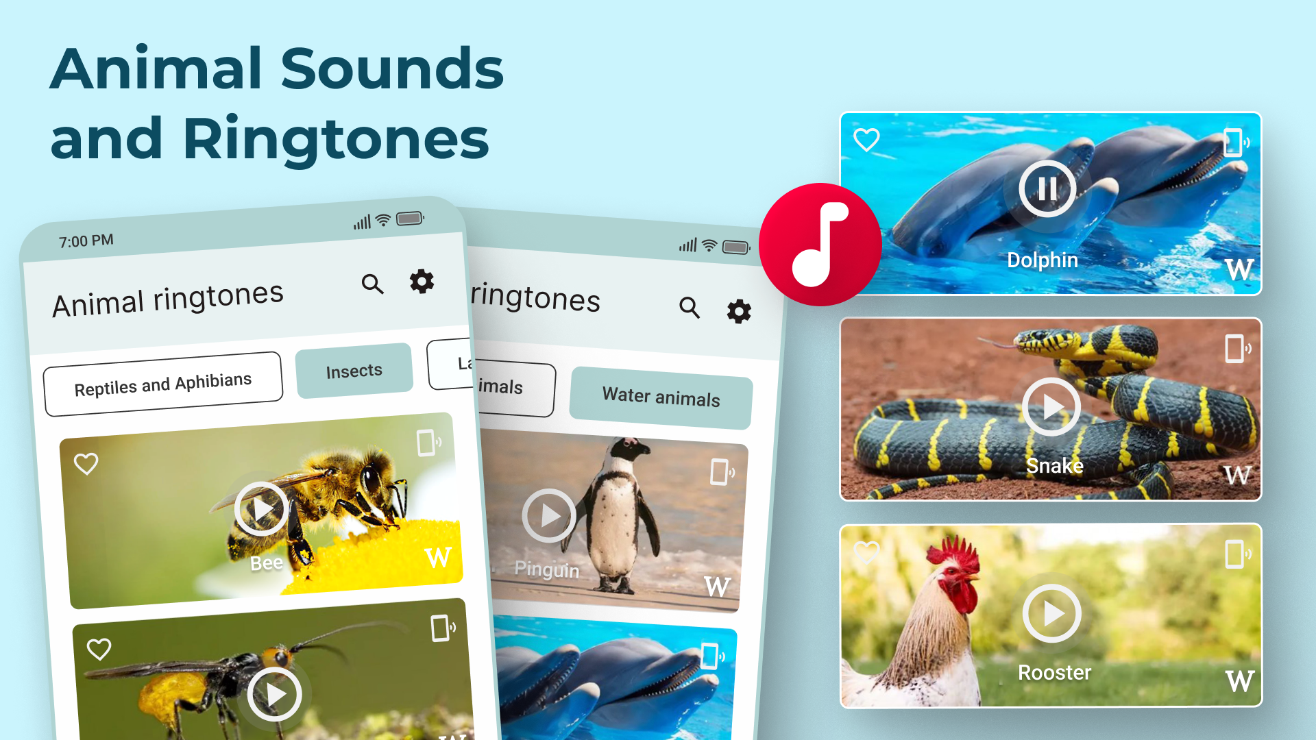 اسکرین شات 1 برنامه Animal Sounds and Ringtones