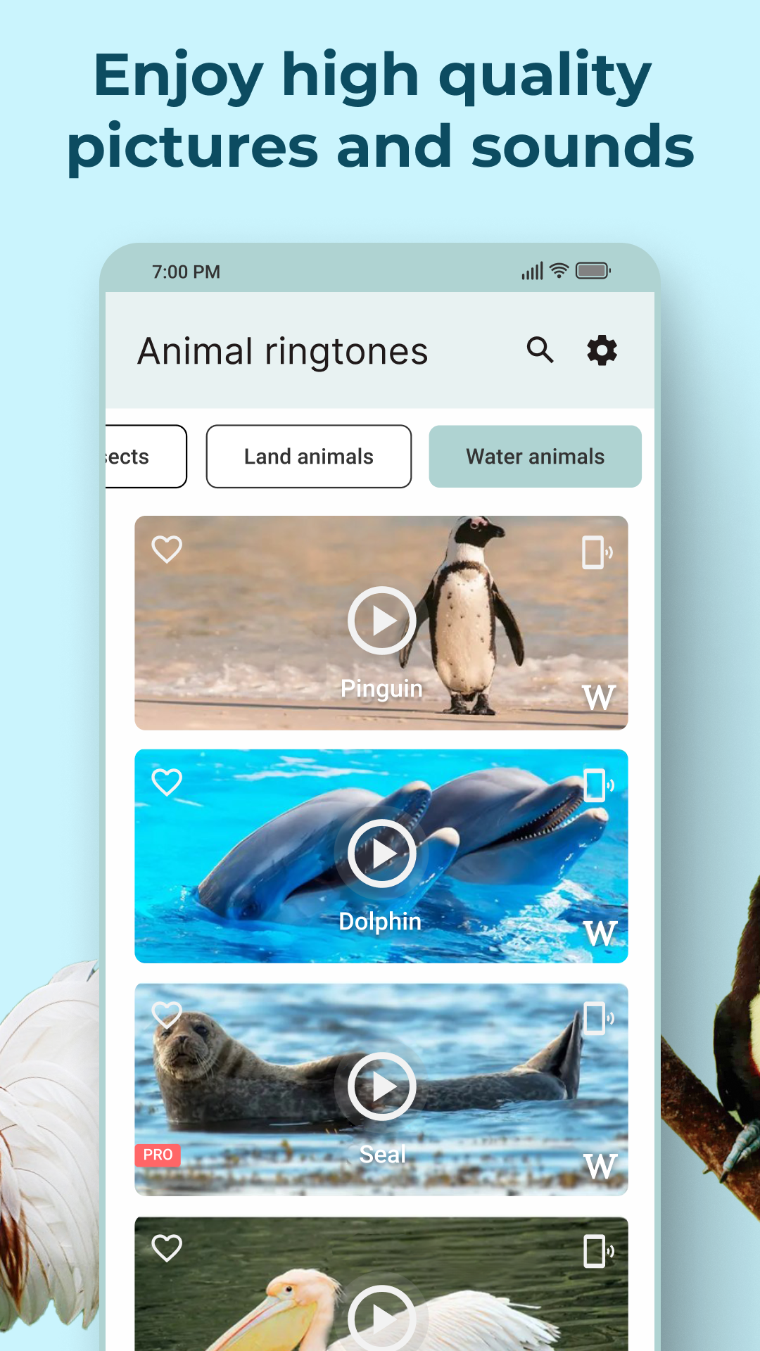 اسکرین شات 5 برنامه Animal Sounds and Ringtones