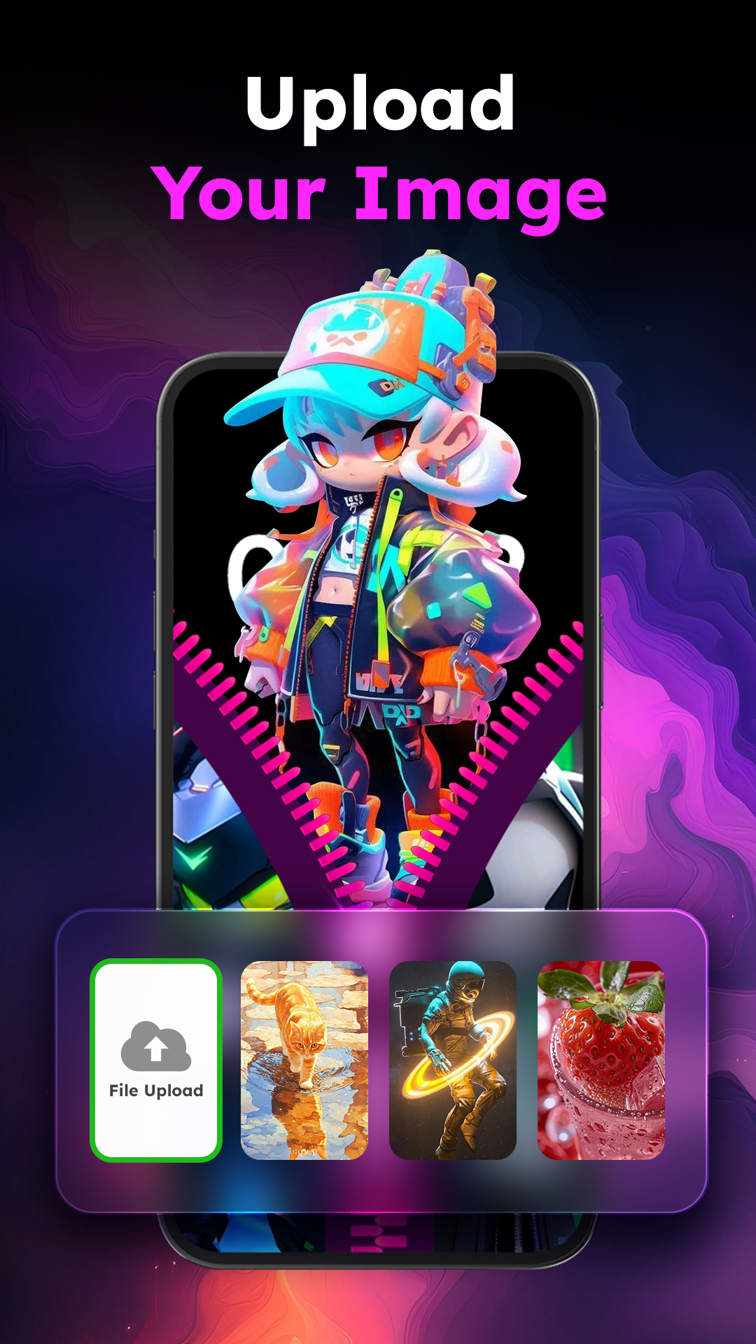 اسکرین شات 5 برنامه Zipper Lock Wallpapers Screen