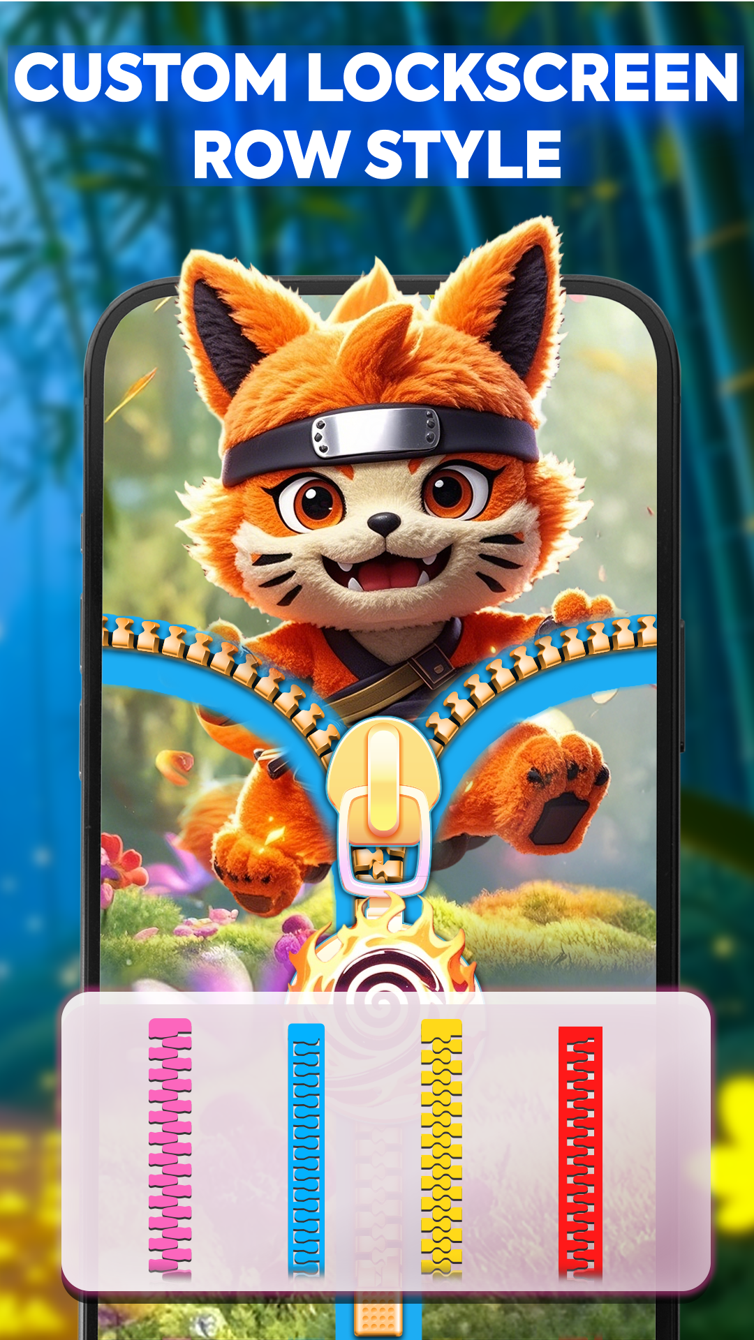 اسکرین شات 7 برنامه ZipWall : Zipper Lock Screen