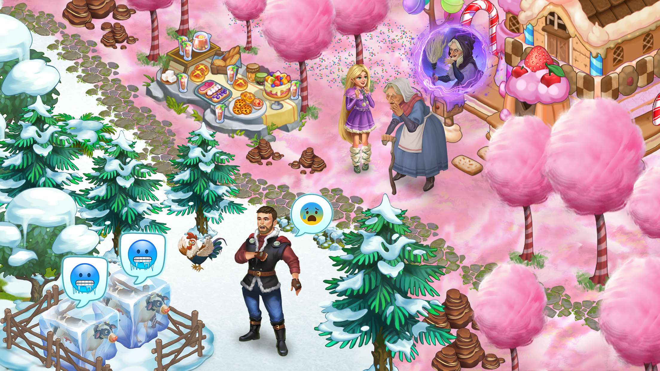 اسکرین شات 6 بازی Frozen Farm: Island Adventure