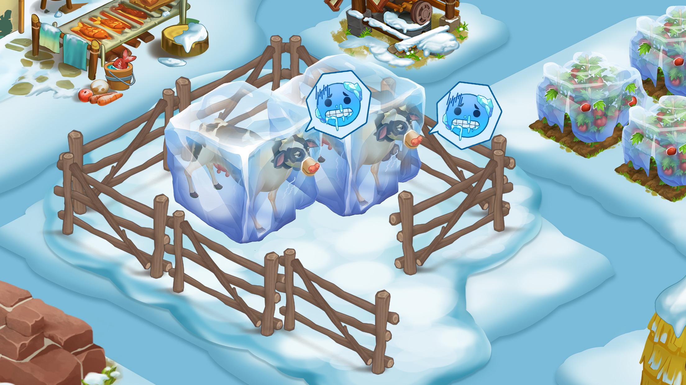 اسکرین شات 2 بازی Frozen Farm: Island Adventure