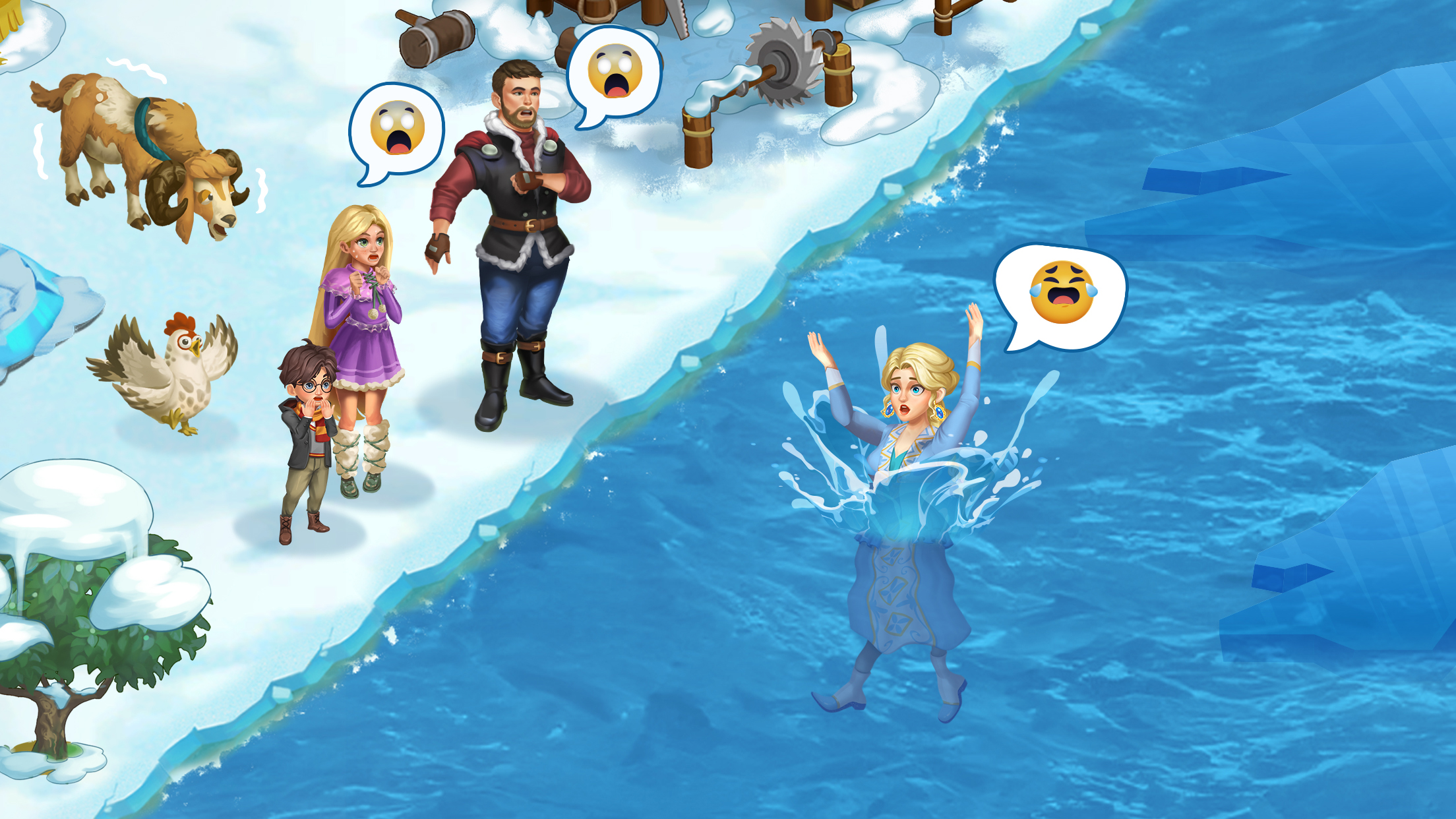 اسکرین شات 4 بازی Frozen Farm: Island Adventure