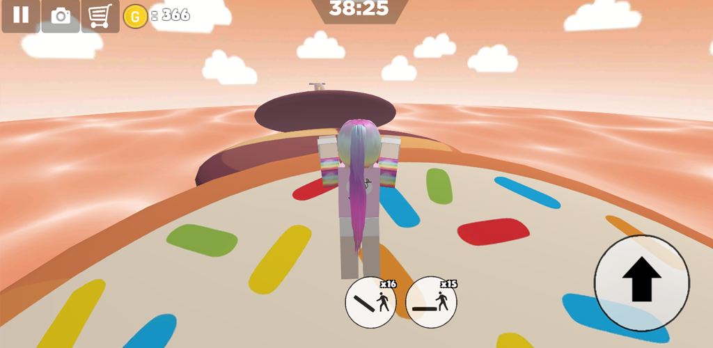 اسکرین شات 1 بازی Chocolate Cookies Parkour Girl