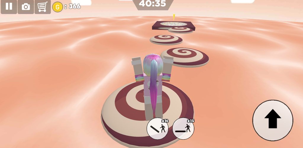 اسکرین شات 3 بازی Chocolate Cookies Parkour Girl