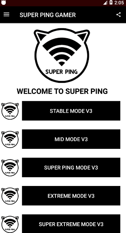 اسکرین شات برنامه SUPER PING - Anti Lag For Mobile Game Online 3