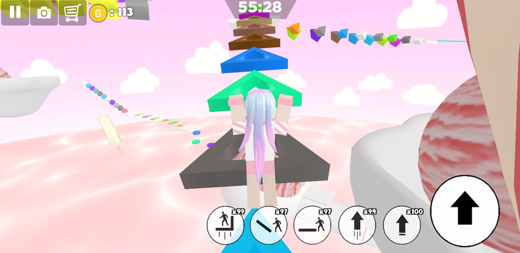 اسکرین شات 2 بازی Ice cream swirl parkour girl
