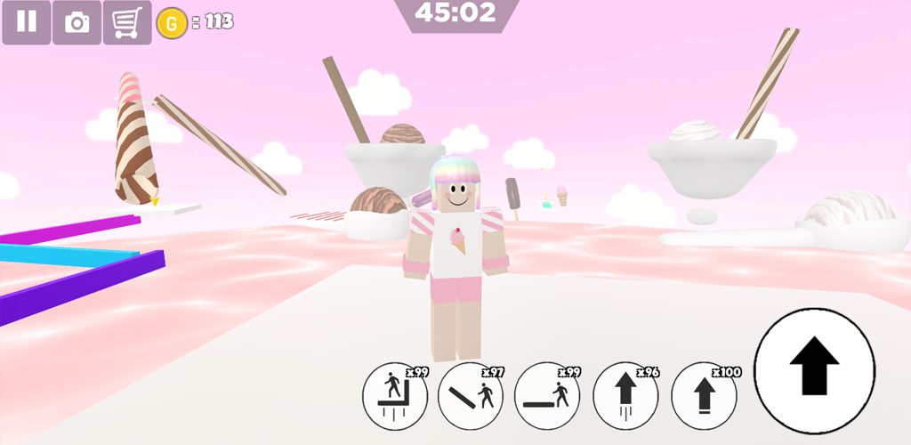 اسکرین شات 3 بازی Ice cream swirl parkour girl