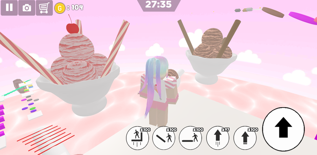 اسکرین شات 5 بازی Ice cream swirl parkour girl