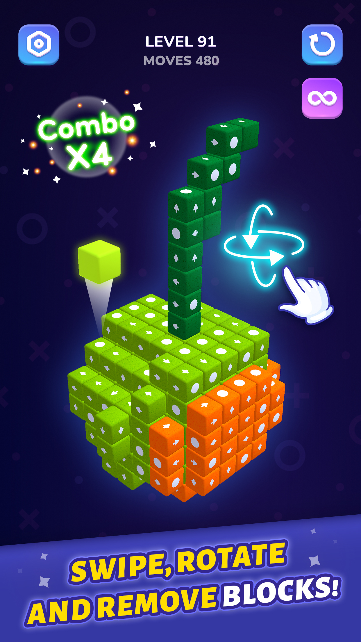 اسکرین شات 5 بازی Block Away - Tap Out Puzzle