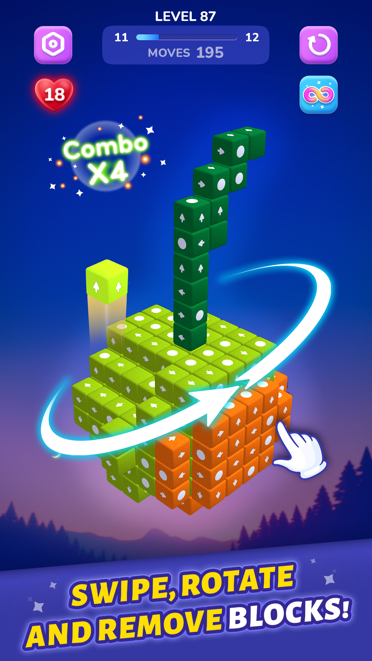 اسکرین شات 5 بازی Block Away - Tap Out Puzzle