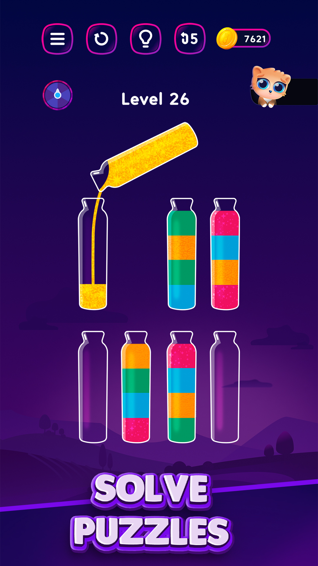 اسکرین شات 1 بازی Get Color - Water Sort Puzzle