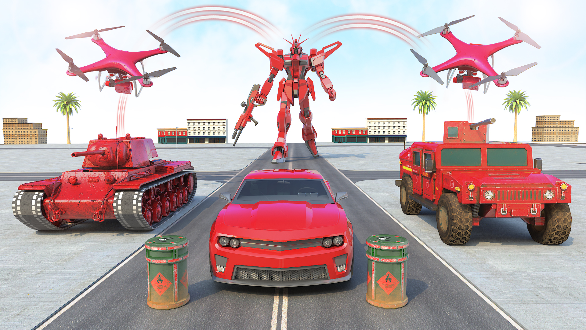 اسکرین شات 6 بازی AI Robot Car Transformer Game