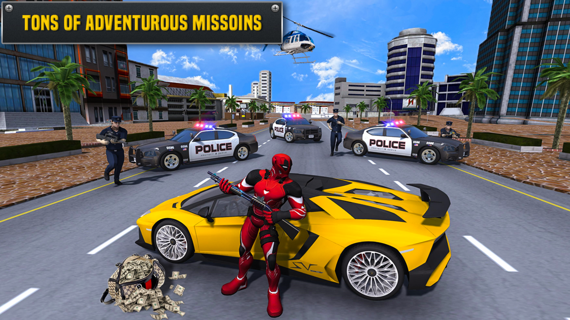 اسکرین شات 2 بازی Spider Miami Gangster Hero Man