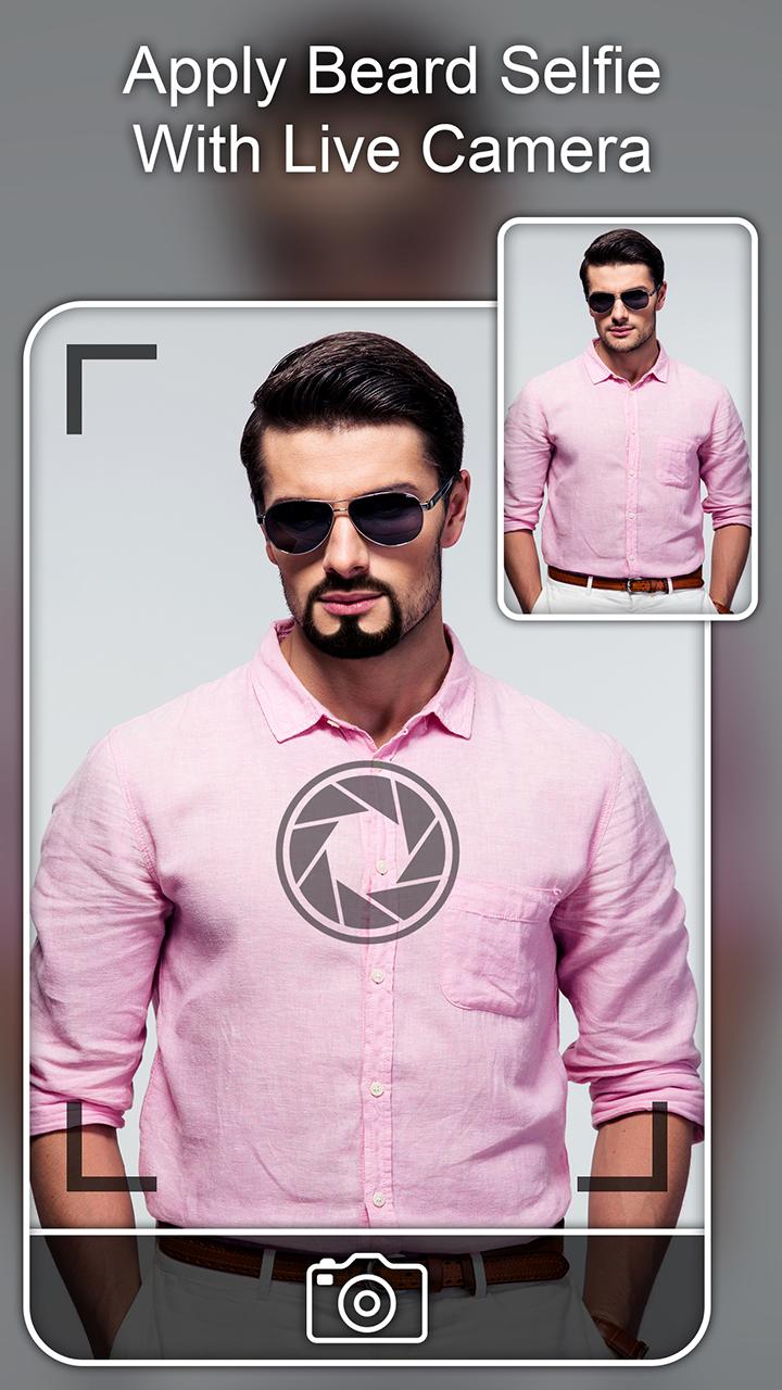 اسکرین شات 2 برنامه Beard Photo Editor - Beard Cam