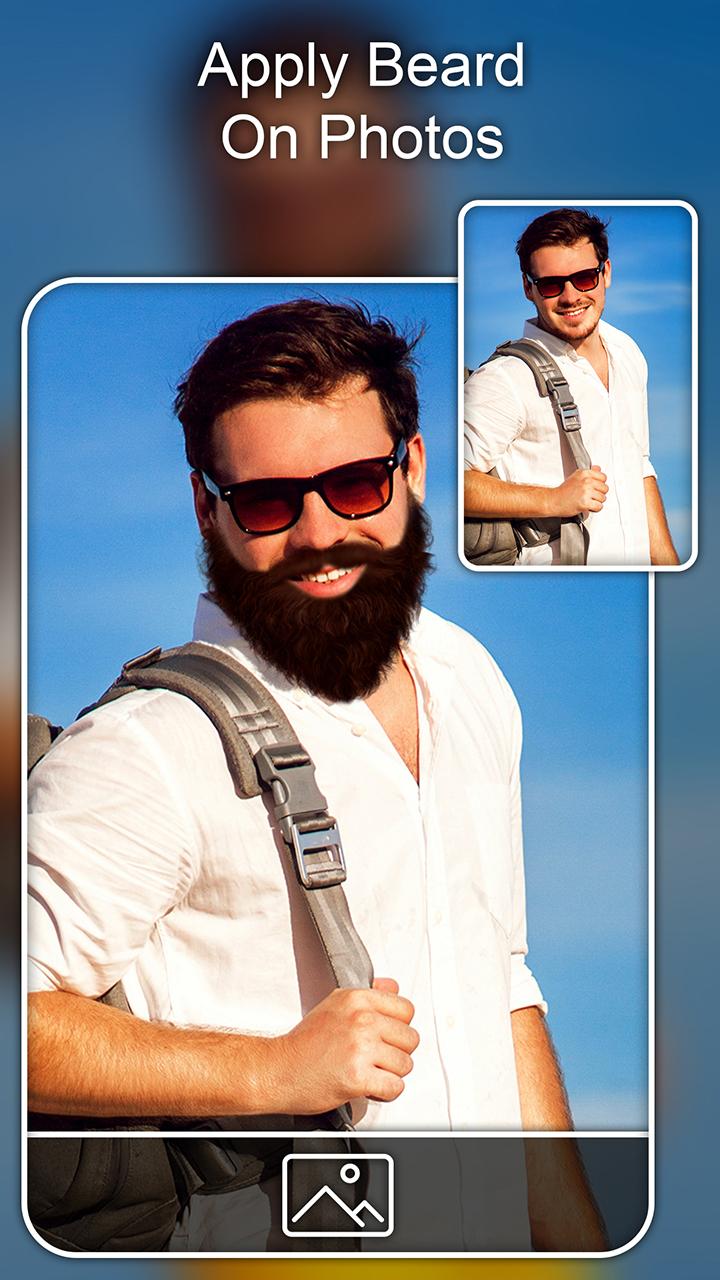اسکرین شات 3 برنامه Beard Photo Editor - Beard Cam