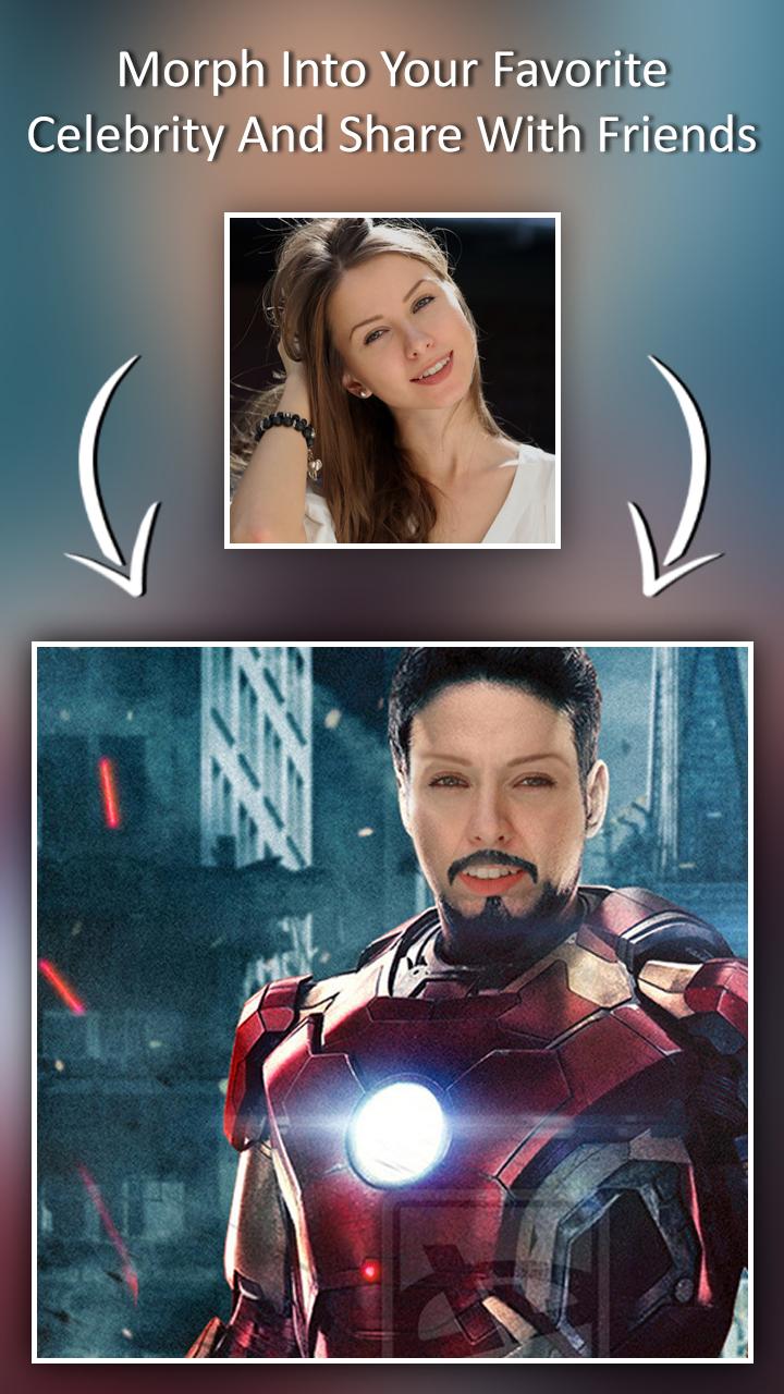 اسکرین شات 4 برنامه Celebrity Face Morph - Transfo