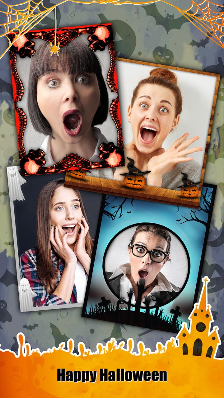 اسکرین شات 4 برنامه Halloween Photo Editor - Scary