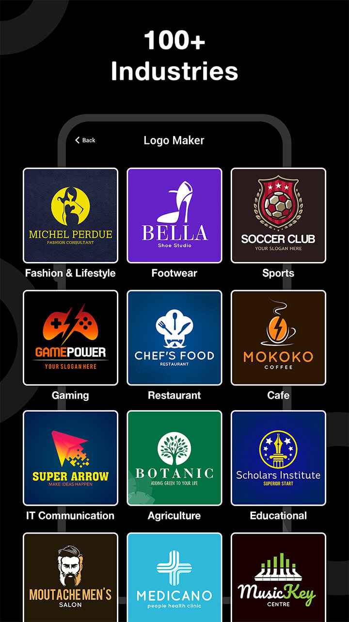 اسکرین شات 3 برنامه Logo Maker: Logo Creator