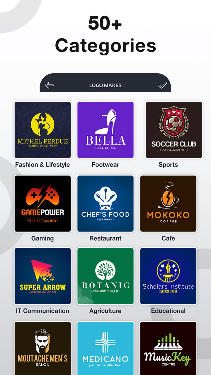 اسکرین شات 2 برنامه Logo Maker: Logo Creator