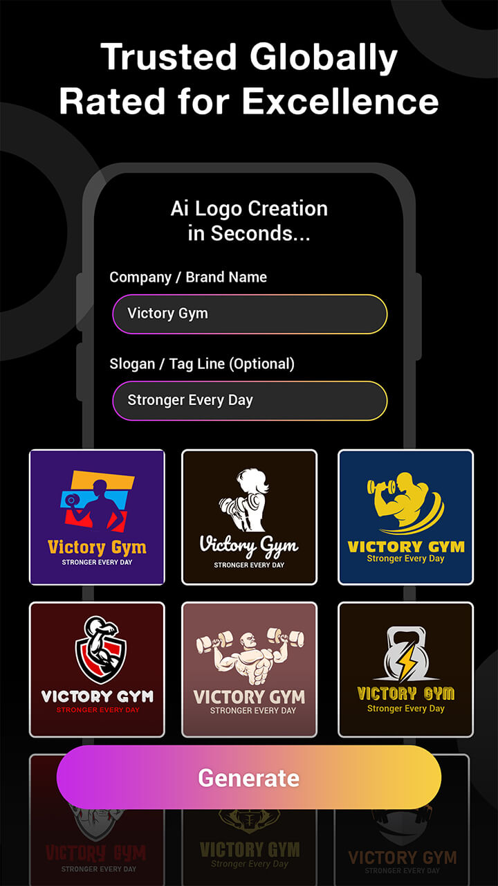 اسکرین شات 1 برنامه Logo Maker: Logo Creator