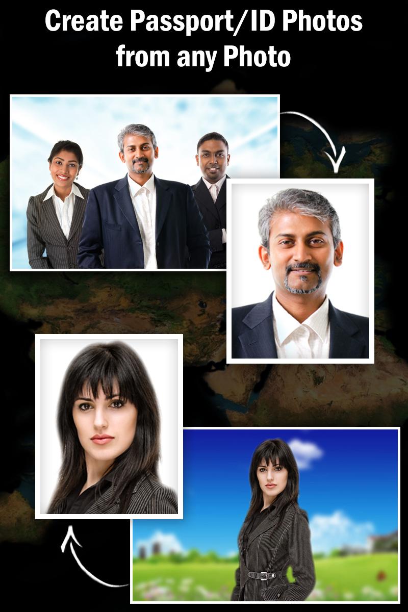 اسکرین شات 3 برنامه Passport Size Photo Editor