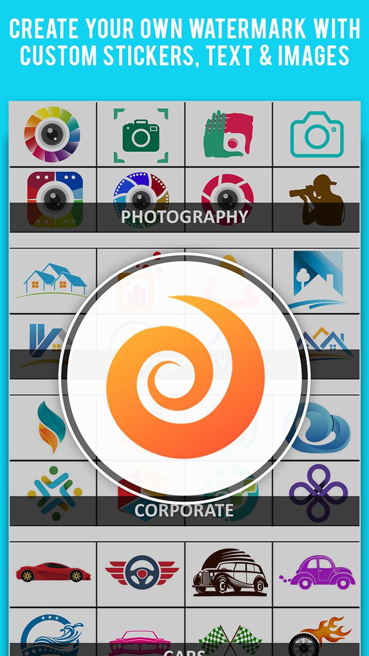 اسکرین شات 2 برنامه Video Watermark - Create & Add